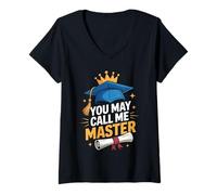 Mujer You May Call Me Master Graduate Humor Funny Graduation Camiseta Cuello V