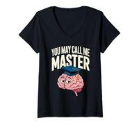 Mujer You May Call Me Master Graduate Humor Funny Graduation Camiseta Cuello V