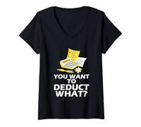 Mujer You Want To Deduct What Contador Profesión Fiscal - Camiseta Cuello V