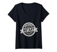 Mujer Your Favorite Notary Agente de Firma - Camiseta Cuello V