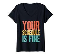 Mujer Your Schedule Is Fine Funny School Counselor Back To School Camiseta Cuello V