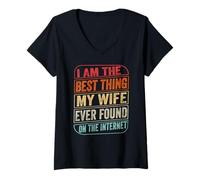 Mujer Your The Best Thing I Found On The Internet Funny Valentines Camiseta Cuello V