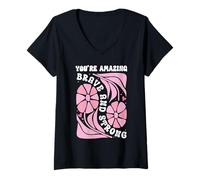 Mujer You'Re Amazing Strong and Brave Women You Are Strong Enough Camiseta Cuello V