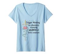 Mujer Youre an Absolutely Stunning Murderous Little Creature Smutt Camiseta Cuello V