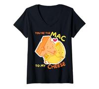 Mujer You'Re The Mac To My Cheese - Cheesy Food Lover Apparel Camiseta Cuello V