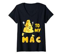 Mujer You'Re The Mac To My Cheese - Cheesy Food Lover Apparel Camiseta Cuello V