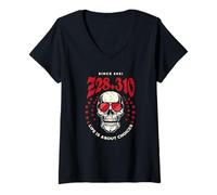 Mujer Z28.310 Desde 2021 La Vida se Trata de Elecciones Skull Camiseta Cuello V