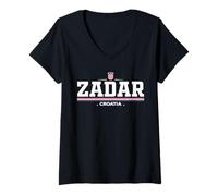 Mujer Zadar Croatia/Hrvatska Camiseta Cuello V