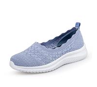 Mujer Zapatillas Deportes Resistentes al Desgaste Fitness Walking Training Shoes Zapatillas Deportivas Casual Sneakers,Azul,41EU