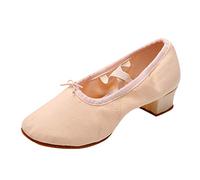 Mujer Zapatos Baile Vals Prom Ballroom Latino Ballet Talón Medio Elegante