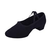 Mujer Zapatos Baile Vals Prom Ballroom Latino Ballet Talón Medio Elegante, Le Noir, 34 EU