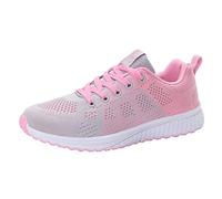 Mujer Zapatos Deportivos Ligeros Zapatillas Caminar Transpirable Deportes Zapatillas Casual Mujer Chic Moda Malla Antideslizante Zapatos Fitness Jogging Gym Walking, gris, 40 EU