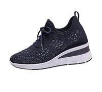 Mujer Zapatos Mujer Ligeras Plataforma Zapatillas Running Casual Primavera Gimnasio Deportivas 24 Horas Trabajo Fitness Shoes for Women Azul Oscuro 41