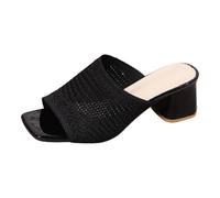 Mujer Zapatos Sin cordones Tacón Zapatos Mujer Zapatos Tacón, Negro , 39 EU