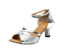 Mujer Zapatos Tacón Alta Salsa Bachata Latinos Baile Salon Sandalias Latin Shoes