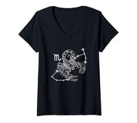 Mujer Zodiaco Escorpio Camiseta Cuello V