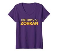 Mujer Zohran Mamdani para el Alcalde de Nueva York Funny Cool Hot Boys para Zohran Camiseta Cuello V