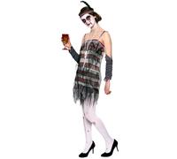 Mujer Zombie Flapper Disfraz Charleston Gatsby Halloween Adulto los Libros Traje
