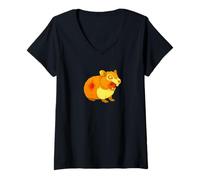 Mujer Zombie Gerbo Hamster Pet Animal - Muertos vivientes Scare Boo Spook Camiseta Cuello V