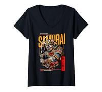 Mujer Zombie Shadow of Samurai Camiseta Cuello V