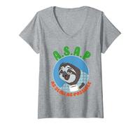 Mujer Zootopia 2 Flash Sloth Slow Camiseta Cuello V