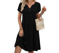 Mujere Vestidos de Verano Cuello V Manga Corta Mini Floral Elegante Vestido