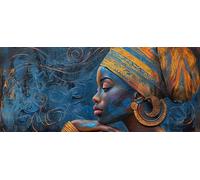 Mujeres Africanas Diamond Painting Grande 40x80cm, 5D Diamond Painting Adultos Abstracto, DIY Manualidades Adultos Kit Punto de Cruz, Cuadro Diamantes de Imitación Kit Bordado, Decoracion Hogar 8-1548