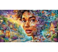 Mujeres aFricanas Puzzle de 1000 Piezas de Papel Reciclado - Regalo Divertido & Idea Adultos 75x50/1000pcs
