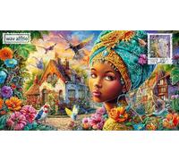 Mujeres aFricanas Puzzle de 1000 Piezas de Papel Reciclado - Regalo Divertido para casa Juego Familiar Estimulante para Adultos 38x26/1000pcs