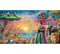 Mujeres africanas Puzzle de 1000 Piezas para la Familia Juegos de Puzzles estimulantes 38x52cm/1000pcs