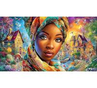 Mujeres aFricanas Puzzle para Adultos de 1000 Piezas - Juego edugatoivo & Relajación Idea Adultos 38x52/1000pcs