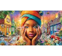 Mujeres africanas Rompecabezas de 1000 Piezas para Adultos - Cartón Reciclado - Decoración 38x26cm/1000pcs