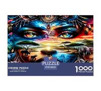 Mujeres africanas Rompecabezas Imposible,desafío para Adultos Juego EduGatoivo 1000 Piezas Obra De Arte De Juego De para Adultos Y Niños Mayores De 12 Años 38x26cm/1000pcs