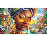 Mujeres africanas Rompecabezas para Adultos: 1000 Piezas de Cartón Reciclado - Decoración 75x50cm/1000pcs