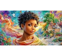 Mujeres africanas Rompecabezas para Adultos: 1000 Piezas de Cartón Reciclado para Decoración 75x50cm/1000pcs