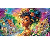 Mujeres africanas Rompecabezas para Adultos: 1000 Piezas de Cartón Reciclado para Decoración 75x50cm/1000pcs