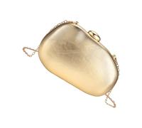 Mujeres Bolso De Embragues Irregular Bolsas Para Fiesta Novedad Baile De Novia Bolsos De Hombros De Cadena Regalo Gasado, dorado, Mass Beauty