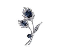Mujeres Broch Pins Broches Vestidos de ramillete de cristal Chales Pins de temperamento Bufandas Cadena de suéter de moda con accesorios a la moda Broches de moda