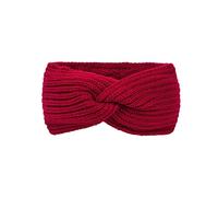 Mujeres Casual Solid Outdoor Splice Crochet Knit Holey Diadema Jogging Traje Mujer (Rojo, Talla única)
