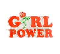 Mujeres Chica Poder Rosa Flor Esmalte Collar Botón Botón Broche Broche Joyas Bellas y Hermosas Joyas Portátil y Útil Durability