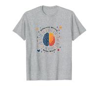 Mujeres con Autismo: cableado Diferente, la Misma Conciencia Que Vale la pena Camiseta, Hombre, Gris Jaspeado, 5XL