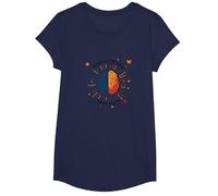 Mujeres con Autismo: cableado Diferente, la Misma Conciencia Que Vale la pena Camiseta, Niñas, Azul Marino, Grande