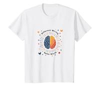 Mujeres con Autismo: cableado Diferente, la Misma Conciencia Que Vale la pena Camiseta, Niños, Blanco, 2 años