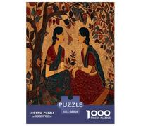 Mujeres conversando bajo el árbol 1000 Piezas Rompecabezas para Adultos para Amantes O Amigos Imposable 38x26cm/1000pcs