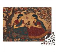 Mujeres conversando bajo el árbol 1000 Piezas Rompecabezas para Adultos para Amantes O Amigos Imposable 38x26cm/1000pcs