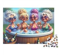 Mujeres de Edad Avanzada 1000 Piezas Rompecabezas En Cartón Grueso Ultra Difícil para Adultos Parejas Relajación Mental Descanso De Oficina Regalo Mejor Valorado 38x26cm/1000pcs