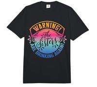 Mujeres de Fin de Semana de niñas advierten Que Las Hermanas están Bebiendo de Nuevo Comfort Colors Adult Heavyweight T-Shirt