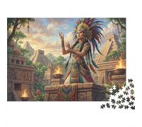 Mujeres de la Civilización Maya Puzzle 1000 Piezas Adultos Y Niños,Reto,14 Años+,Deco Pared,Rompecabezas,Premium,Cartón,Regalo Ideal,Anti-estrés,Relax,Desafío,Educativo 52x38cm