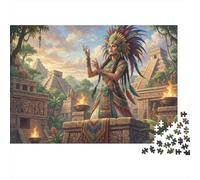 Mujeres de la Civilización Maya Puzzle 1000 Piezas Adultos Y Niños,Reto,Anti-estrés,Deco Pared,Regalo Ideal,Premium,Cartón,14 Años+,Rompecabezas,Desafío,Relax,Educativo 70x50cm