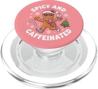 Mujeres de Pan de Jengibre acogedoras picantes y con cafeína con café Helado PopSockets PopGrip para MagSafe